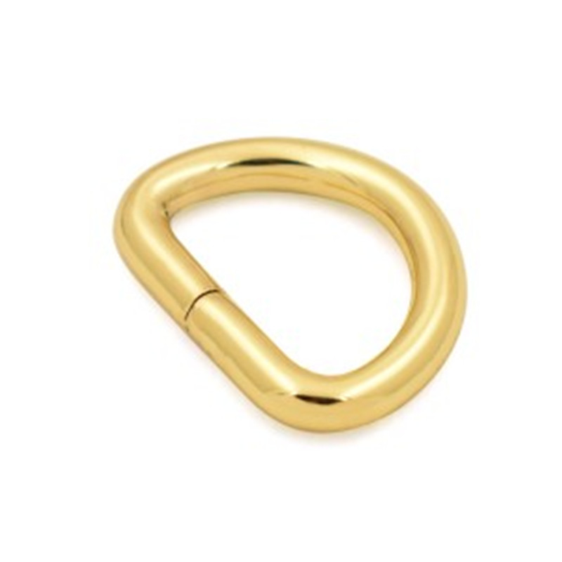 Visokokvalitetni šareni metalni D prsten D prstenovi Hardver D prsten za torbice D kopča (2)