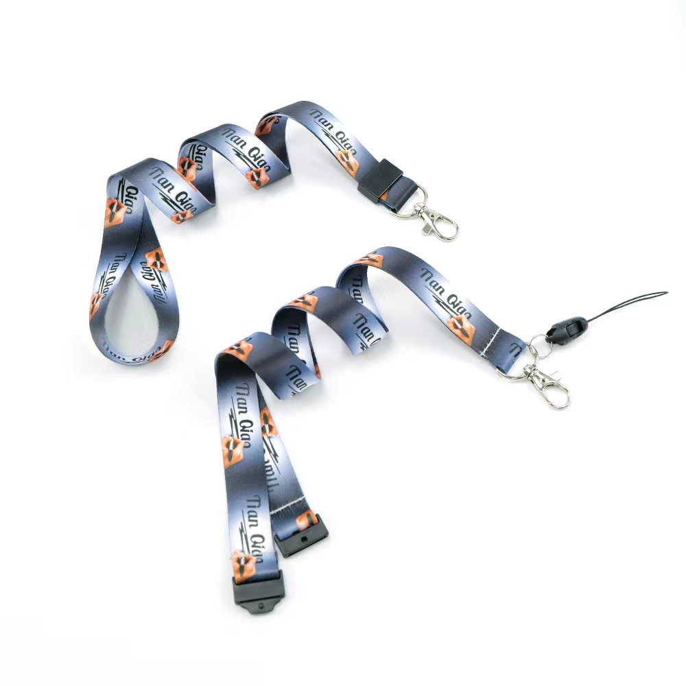 Custom polyester university id neck strap personalised lanyard for Cellphone Card Key Holder-01 (3)