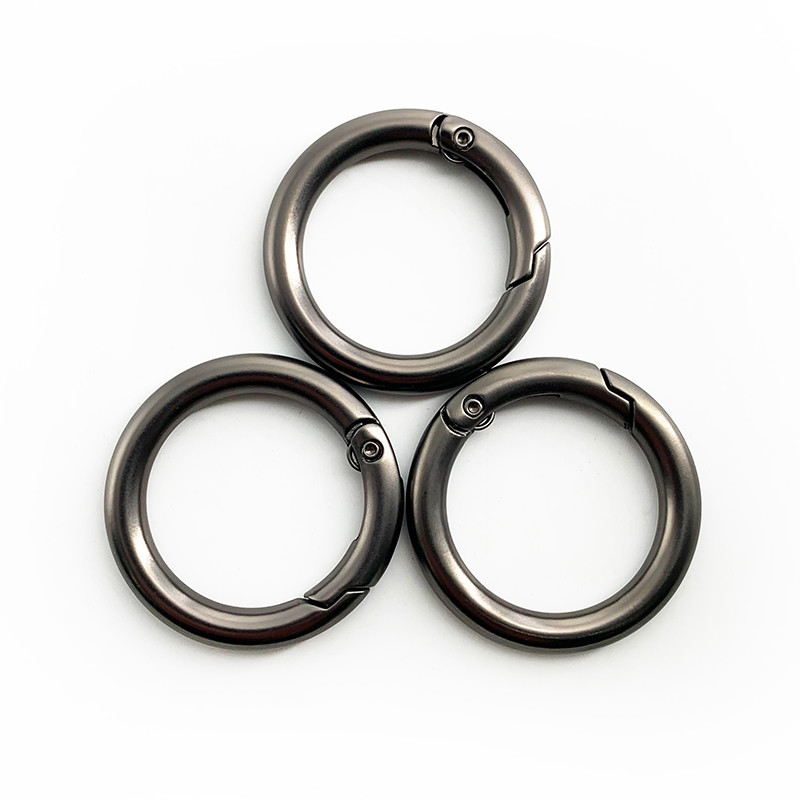 High Quality Zinc Alloy Round Open O Ring Spring Ring Key Spring Ring Buckles (2)